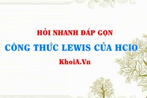 Công thức LEWIS của HClO (Hypochlorous acid)